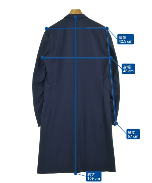 Dior Homme（ディオールオム）チェスターコート 紺 サイズ:48(L位) メンズ/2200635061126