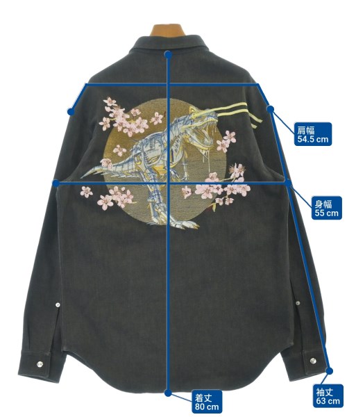 Dior Homme（ディオールオム）カジュアルシャツ グレー サイズ:39(M位) メンズ/2200637331098