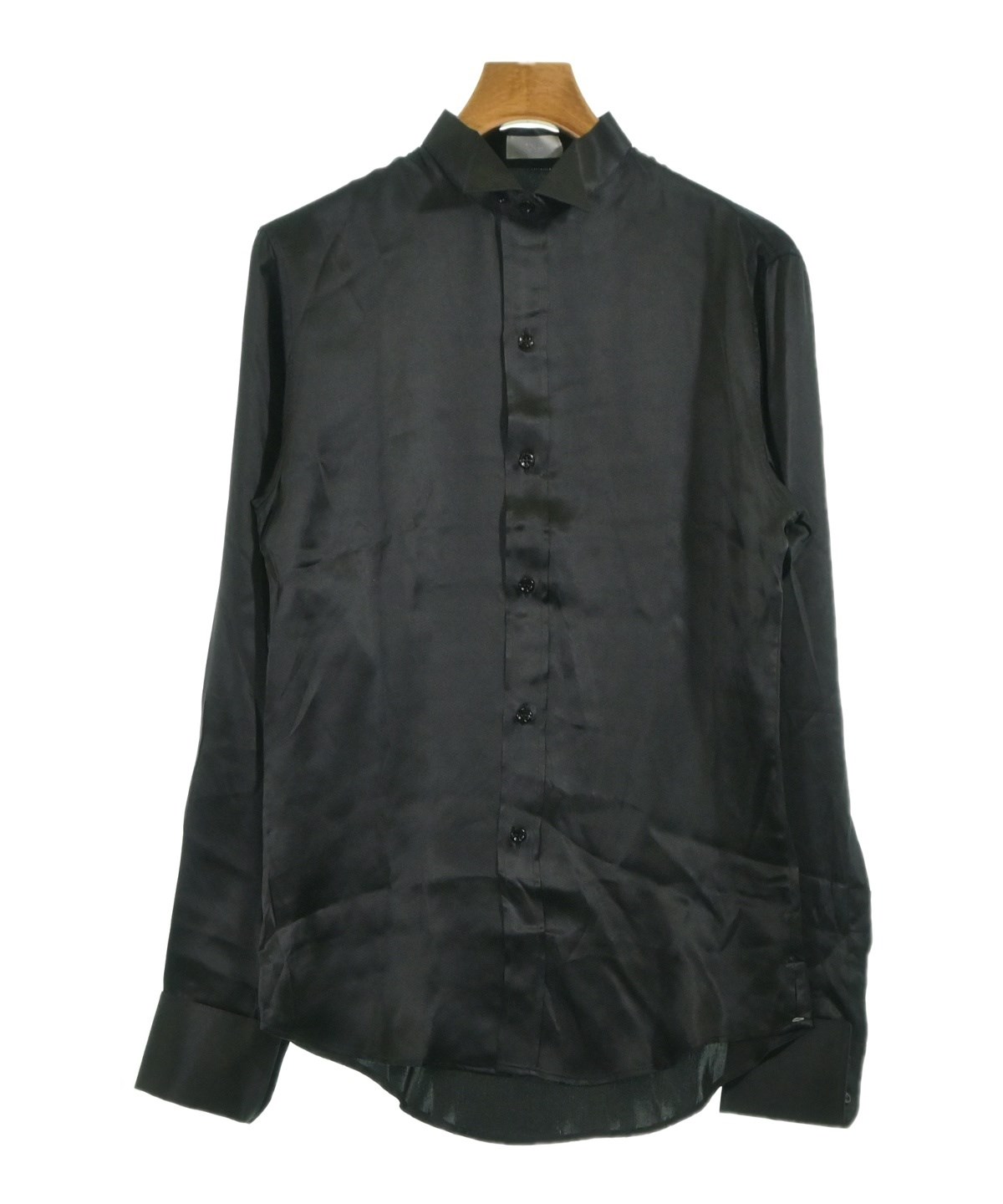 Dior Homme（ディオールオム）ドレスシャツ 黒 サイズ:38(S位) メンズ