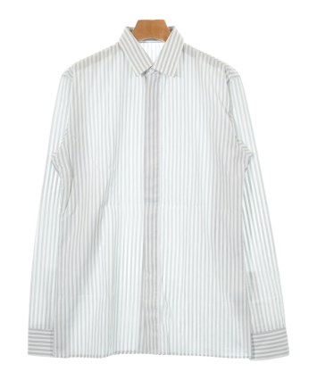 Dior HOMME ディオームオム 長袖比翼シャツ ドレスシャツ 白 39 ディオールオム Dior HOMME 美品 ドレスシャツ 長袖 比翼 オブリーク