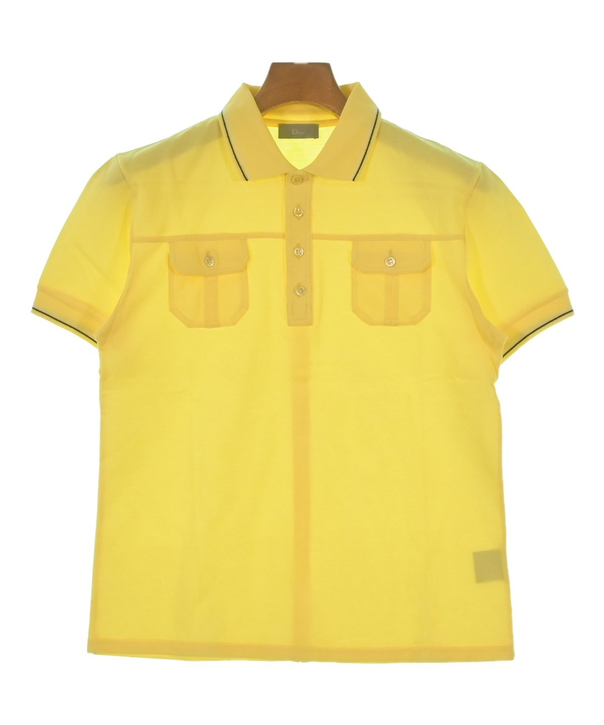 Dior Homme（ディオールオム）ポロシャツ 黄 サイズ:S メンズ