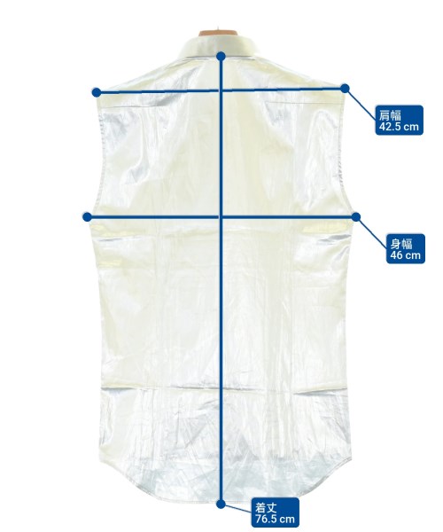 Dior Homme（ディオールオム）カジュアルシャツ シルバー サイズ:S メンズ/2200594329336