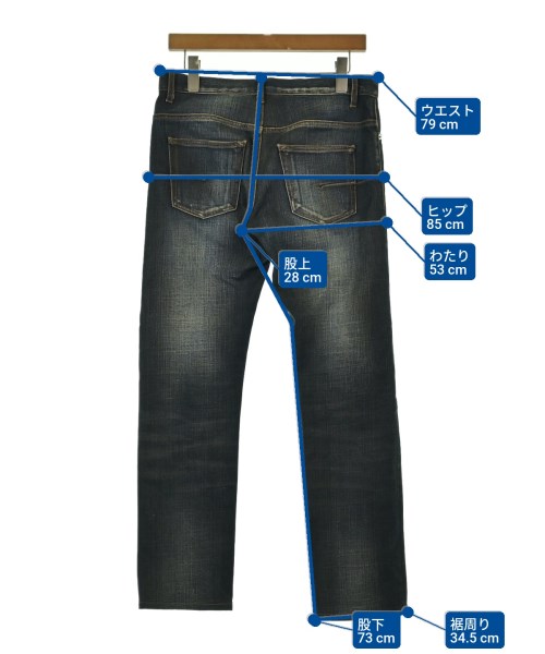 Dior Homme（ディオールオム）デニムパンツ 紺 サイズ:28(S位) メンズ/2200626455057