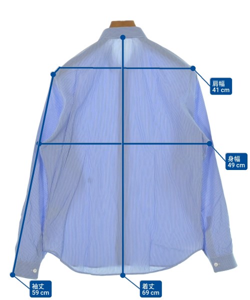 Dior Homme（ディオールオム）カジュアルシャツ 青 サイズ:40(L位) メンズ/2200625303199