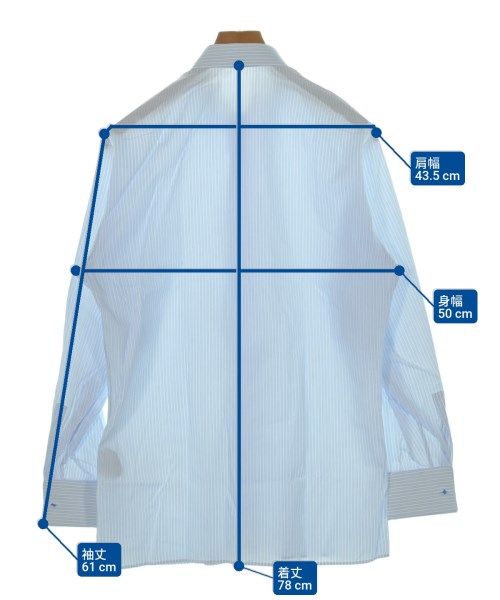 Dior Homme（ディオールオム）カジュアルシャツ 青 サイズ:40(L位) メンズ/2200625303236