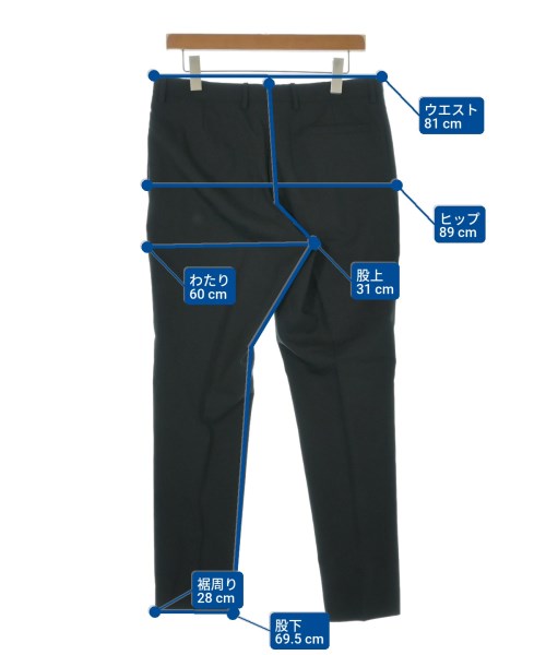 Dior Homme（ディオールオム）スラックス 黒 サイズ:50(XL位) メンズ/2200625303274