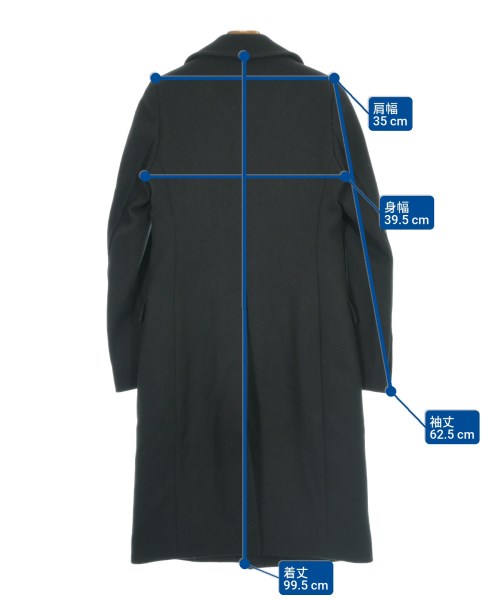 Dior Homme（ディオールオム）チェスターコート 黒 サイズ:38(M位) メンズ/2200632598014