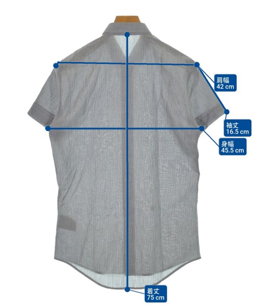 Dior Homme（ディオールオム）カジュアルシャツ グレー サイズ:37(XS位) メンズ/2200625111053