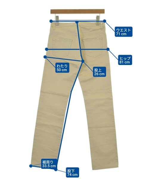 Dior Homme（ディオールオム）チノパン ベージュ サイズ:27(XS位) メンズ/2200625111091