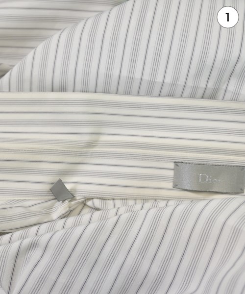 Dior Homme（ディオールオム）ドレスシャツ 白 サイズ:40(L位) メンズ/2200642346056