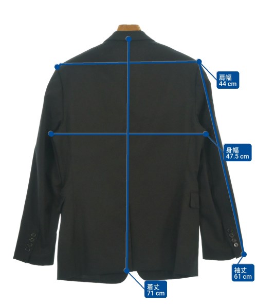 Dior Homme（ディオールオム）テーラードジャケット 黒 サイズ:46(M位) メンズ/2200624624011