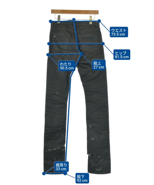 Dior Homme（ディオールオム）デニムパンツ 黒 サイズ:28(S位) メンズ/2200630532164