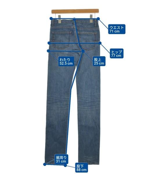 Dior Homme（ディオールオム）デニムパンツ 青 サイズ:27(XS位) メンズ/2200630532195
