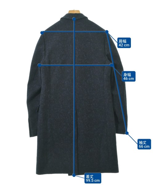 Dior Homme（ディオールオム）チェスターコート 紺 サイズ:44(S位) メンズ/2200624911173