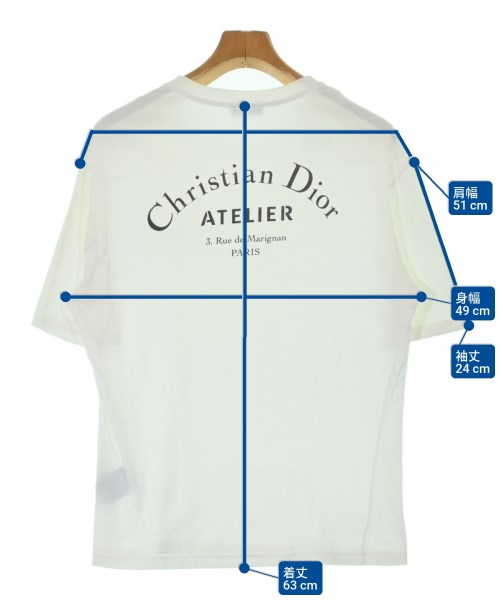 Dior Homme（ディオールオム）Tシャツ・カットソー 白 サイズ:S メンズ/2200606693103