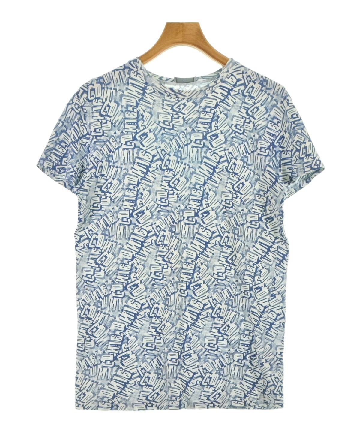 ディオールオム Dior homme 幾何学 デザイン vネック コットン100 Dior Homme（ディオールオム）Tシャツ・カットソー 白 サイズ:XS