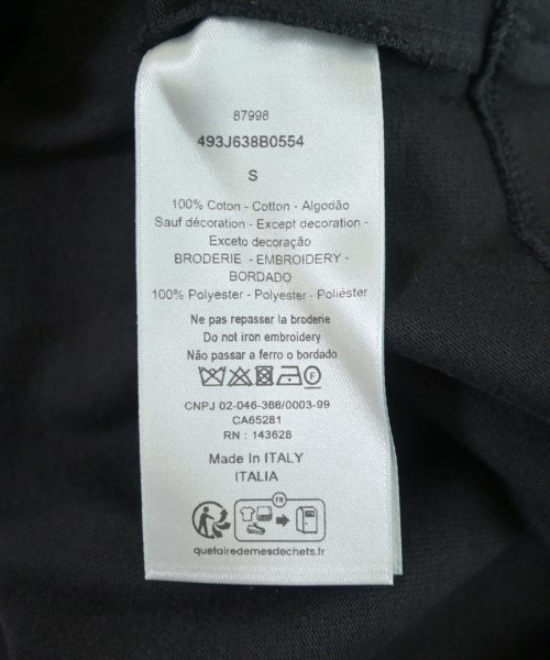 Dior Homme（ディオールオム）Tシャツ・カットソー 黒 サイズ:S メンズ/2200614254112
