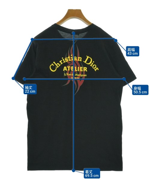 Dior Homme（ディオールオム）Tシャツ・カットソー 黒 サイズ:M メンズ/2200615854014