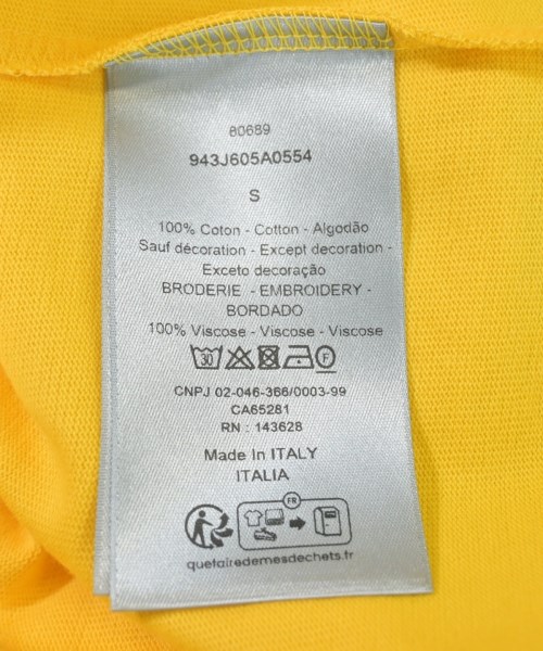 Dior Homme（ディオールオム）Tシャツ・カットソー 黄 サイズ:S メンズ/2200621310047