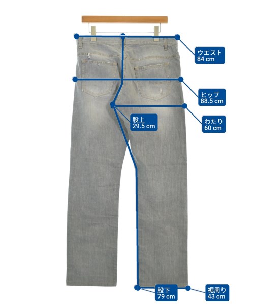 Dior Homme（ディオールオム）デニムパンツ グレー サイズ:32(L位) メンズ/2200672465116