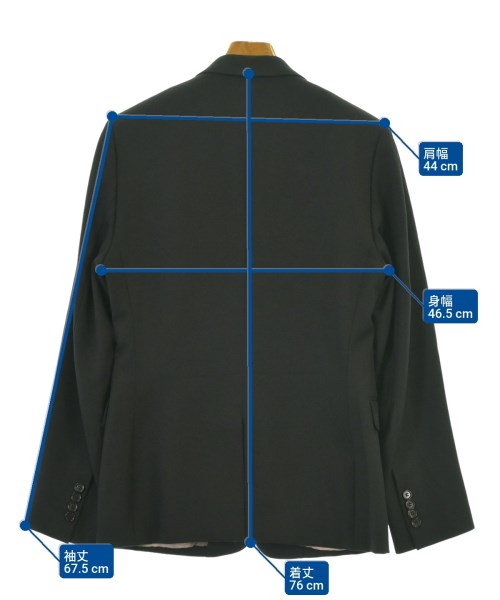 Dior Homme（ディオールオム）テーラードジャケット 黒 サイズ:46(M位) メンズ/2200674551152