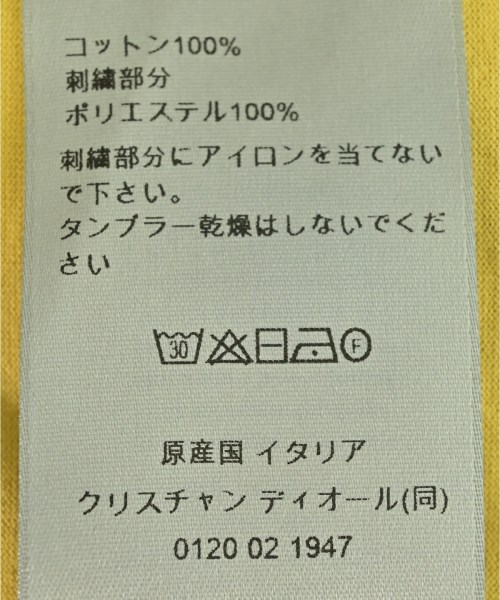 Dior Homme（ディオールオム）Tシャツ・カットソー 黄 サイズ:XXL メンズ/2200676114096