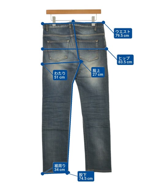 Dior Homme（ディオールオム）デニムパンツ 紺 サイズ:28(S位) メンズ/2200672956331
