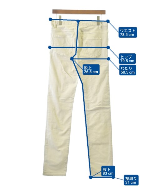 Dior Homme（ディオールオム）デニムパンツ 白 サイズ:28(S位) メンズ/2200676896039