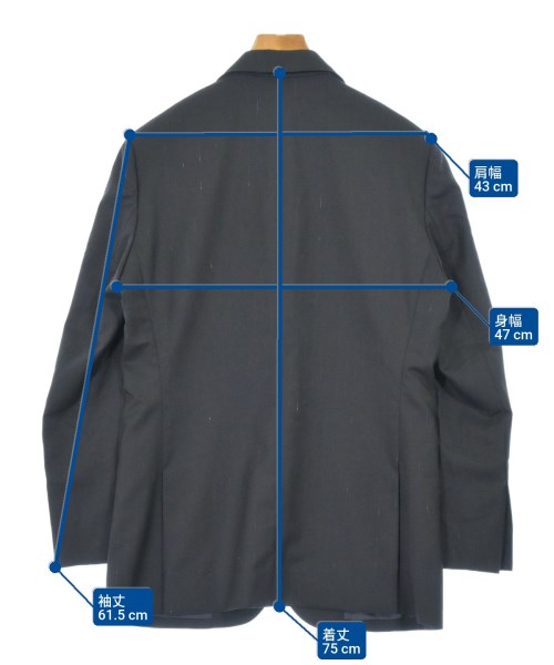 Dior Homme（ディオールオム）テーラードジャケット 黒 サイズ:46(M位) メンズ/2200679953036