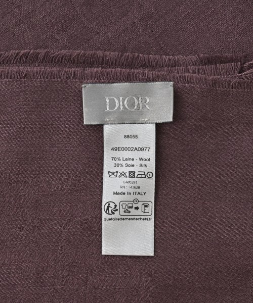 Dior Homme（ディオールオム）ストール 茶 サイズ:- メンズ/2200680521125