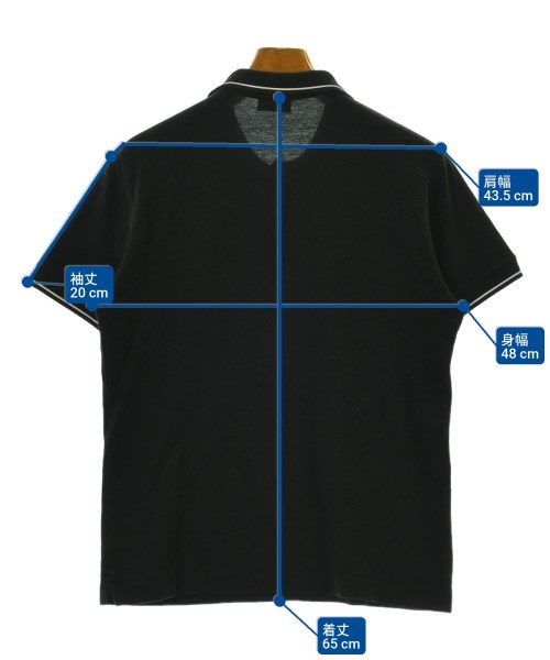 Dior Homme（ディオールオム）ポロシャツ 黒 サイズ:48(L位) メンズ/2200698658066