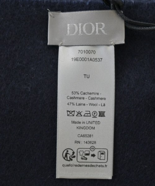 Dior Homme（ディオールオム）マフラー 紺 サイズ:- メンズ/2200698757103