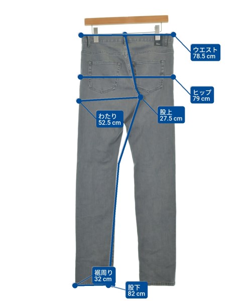 Dior Homme（ディオールオム）デニムパンツ グレー サイズ:29(S位) メンズ/2200699572019