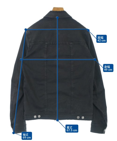 Dior Homme（ディオールオム）デニムジャケット 黒 サイズ:44(S位) メンズ/2200697686015