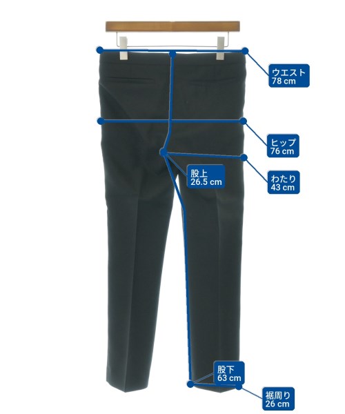 Dior Homme（ディオールオム）スラックス 黒 サイズ:44(S位) メンズ/2200701682118