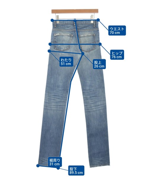 Dior Homme（ディオールオム）デニムパンツ 青 サイズ:26(XS位) メンズ/2200648346081