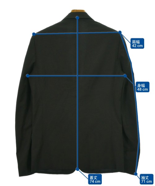 Dior Homme（ディオールオム）テーラードジャケット 黒 サイズ:44(S位) メンズ/2200656939022