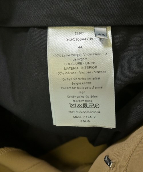 Dior Homme（ディオールオム）スラックス ベージュ サイズ:44(S位) メンズ/2200642252029