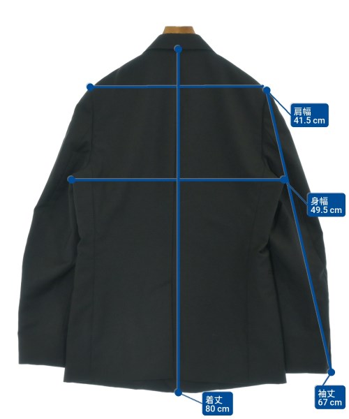 Dior Homme（ディオールオム）テーラードジャケット 黒 サイズ:50(XL位) メンズ/2200659473011