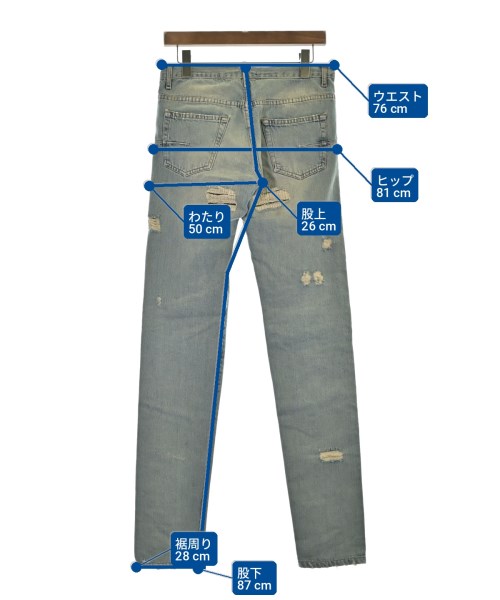 Dior Homme（ディオールオム）デニムパンツ 青 サイズ:28(S位) メンズ/2200713818024