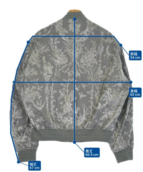 Dior Homme（ディオールオム）ミリタリーブルゾン グレー サイズ:52(XXL位) メンズ/2200647473016