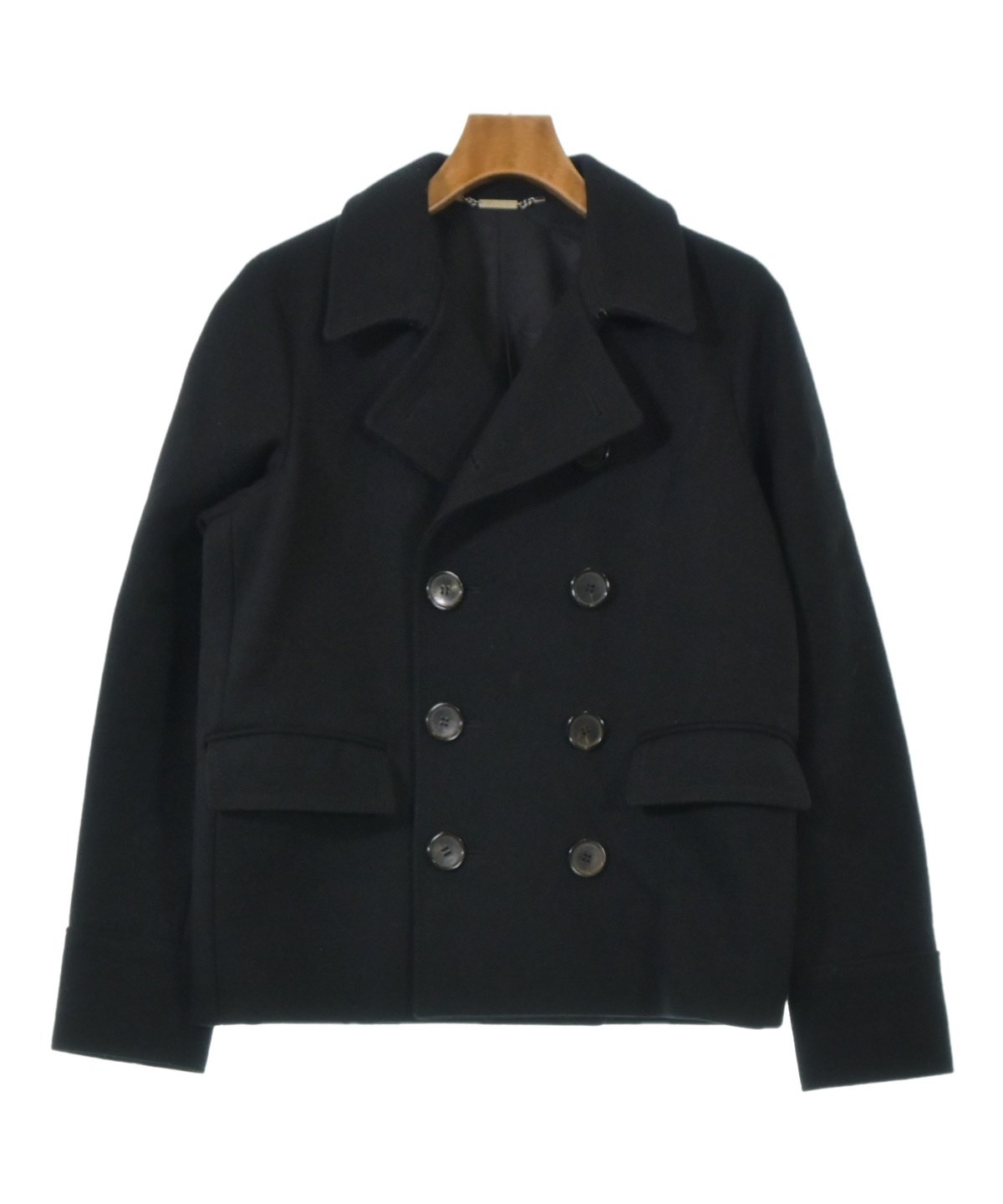 Dior Homme（ディオールオム）ピーコート 黒 サイズ:44(S位) メンズ