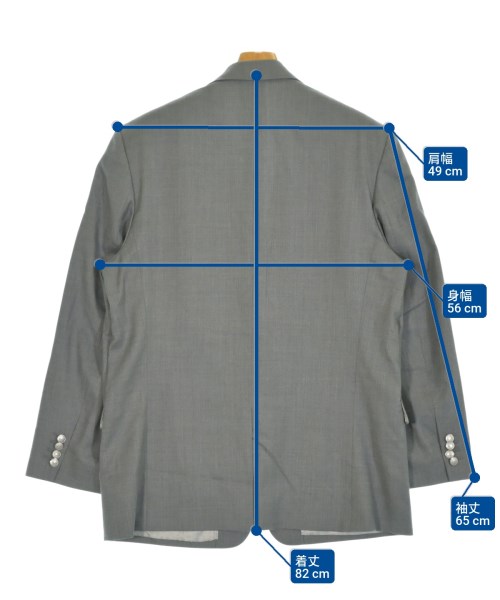 Dior Homme（ディオールオム）テーラードジャケット グレー サイズ:54(XXL位) メンズ/2200648051015