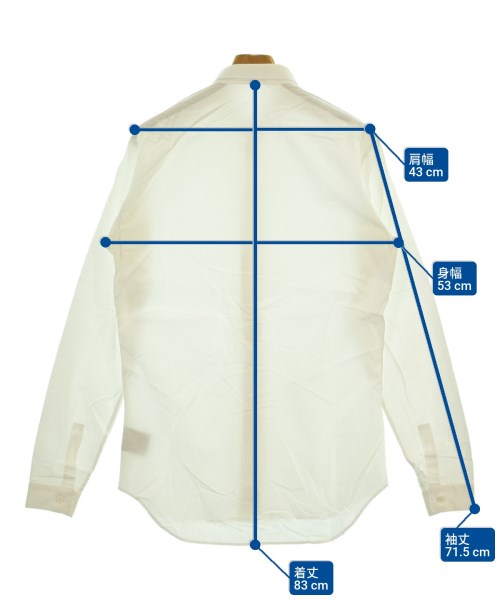 Dior Homme（ディオールオム）カジュアルシャツ 白 サイズ:38(S位) メンズ/2200649903092