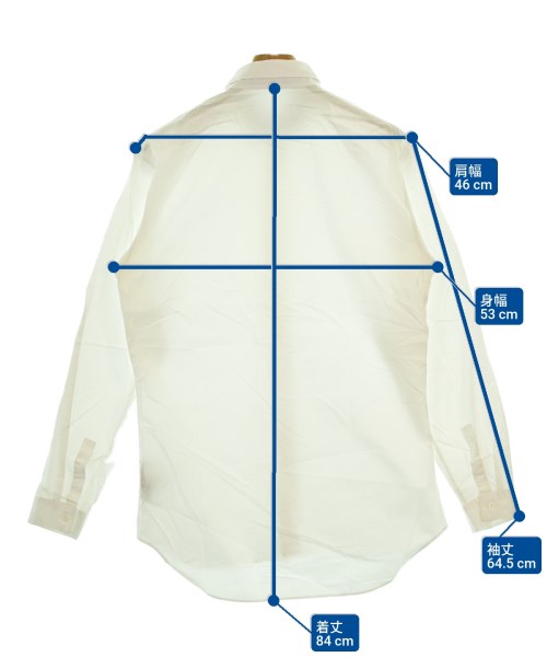 Dior Homme（ディオールオム）カジュアルシャツ 白 サイズ:39(M位) メンズ/2200649903139