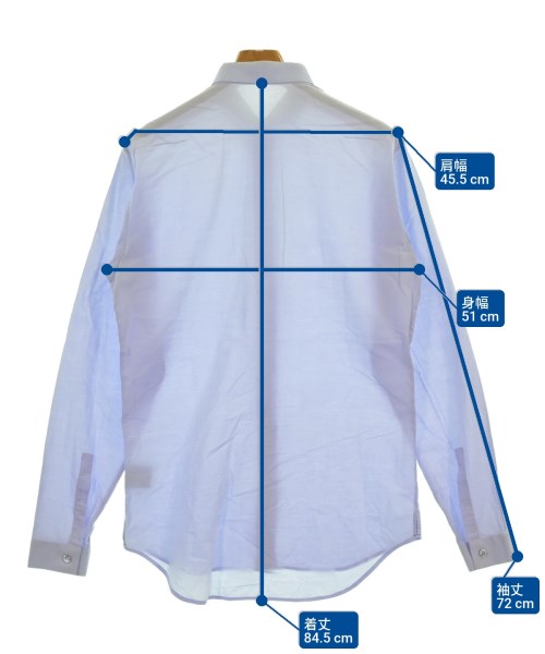 Dior Homme（ディオールオム）カジュアルシャツ 青 サイズ:38(S位) メンズ/2200649903276