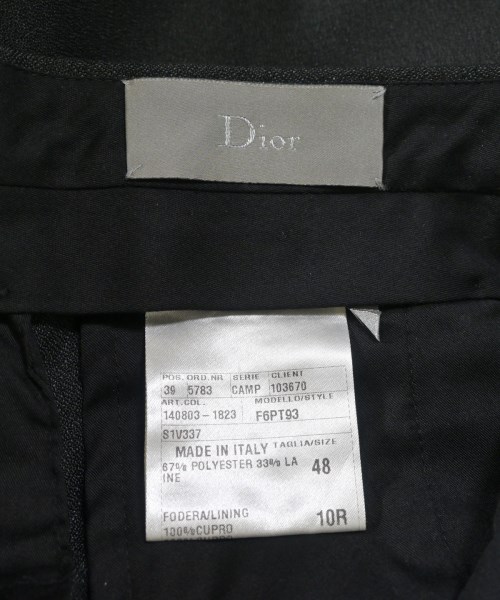 Dior Homme（ディオールオム）スラックス 黒 サイズ:48(L位) メンズ/2200649903283