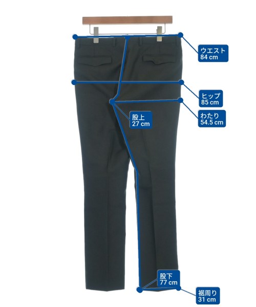 Dior Homme（ディオールオム）スラックス 黒 サイズ:48(L位) メンズ/2200649903283