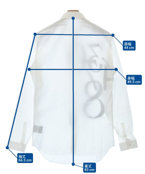 Dior Homme（ディオールオム）カジュアルシャツ 白 サイズ:38(S位) メンズ/2200612798045