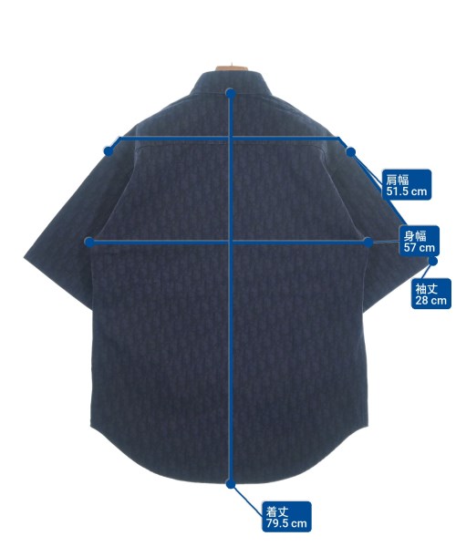 Dior Homme（ディオールオム）カジュアルシャツ 紺 サイズ:38(S位) メンズ/2200650480148